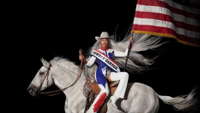 foto de Beyoncé montada no cavalo