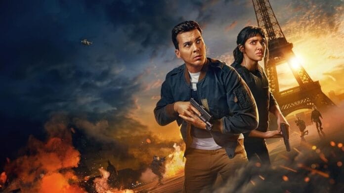 imagem de pôster da nova série da Universal+ PARIS HAS FALLEN