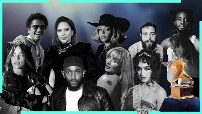 foto de artistas indicados ao Grammy 2025