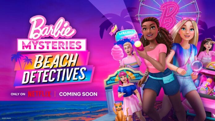 a série animada Detective Barbie: Mistérios na Praia faz parte da Netflix