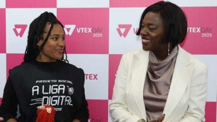 a renomada atriz Viola Davis esteve presente no maior evento de comércio digital do mundo realizado no Brasil