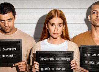 Prime Video confirma segunda temporada de “Tremembé” após sucesso imediato Elenco da série Tremembé reunido em cenário que representa o presídio, destacando a atmosfera de tensão e drama da segunda temporada.